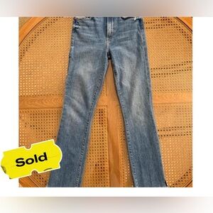 [SOLD] Mother Denim - High Waisted Rascal Ankle Snippet